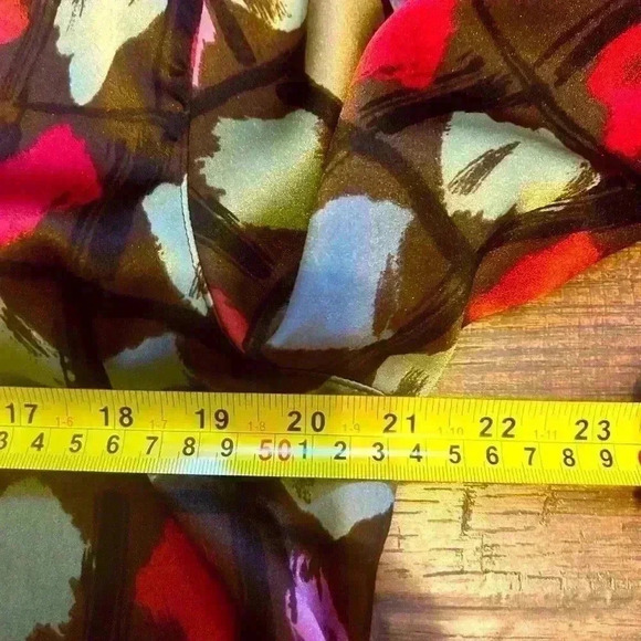 Alfred Dunner Womens 12 Green Multi Color Dot Button Down Long Sleeve Blouse - Picture 5 of 8